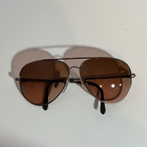Luxottica 781 Driver Small Aviator Sunglasses Natchestnut